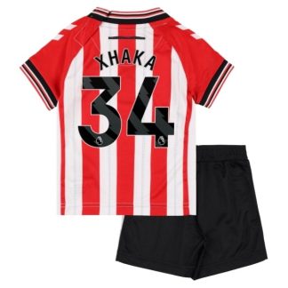 Sunderland AFC Granit Xhaka #34 Barn Hemmatröja 2025/26 – Kortärmad Fotbollströja med Shorts