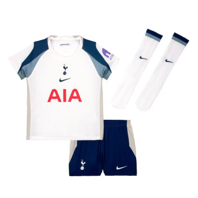 Tottenham Hotspur Hemmatröja 2025/26 Barn – Kortärmad Fotbollströja med Shorts
