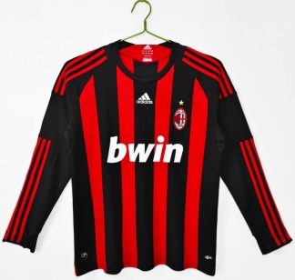 AC Milan Retro Hemmatröja 2008/09 – Klassisk Långärmad Fotbollströja