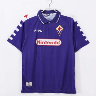 ACF Fiorentina 1998/99 Retro Hemmatröja – Klassisk Purpur Fotbollströja