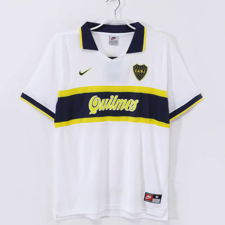 Boca Juniors 1996/97 Retro Bortatröja – Klassisk Vit Fotbollströja