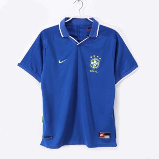 Brasilien 1997 Retro Bortatröja – Klassisk Blå Fotbollströja