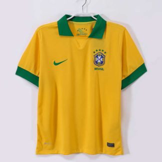 Brasilien 2013 Retro Hemmatröja – Klassisk Gul Fotbollströja