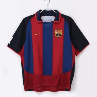 FC Barcelona 2003/04 Retro Hemmatröja – Klassisk Fotbollströja