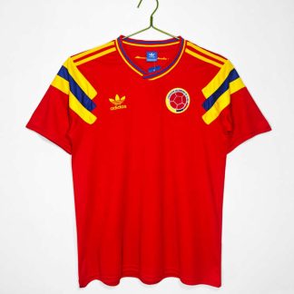 Colombia Retro Bortatröja 1990 – Klassisk Röd Fotbollströja