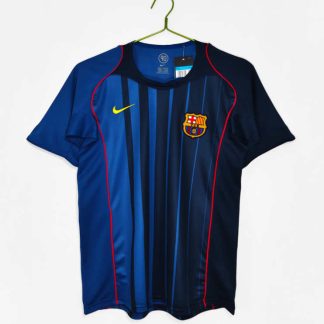 FC Barcelona 2004/05 Retro Bortatröja – Klassisk Kunglig blå Fotbollströja