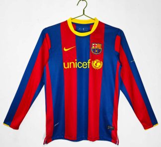 FC Barcelona Retro Hemmatröja 2010/11 – Klassisk Långärmad Fotbollströja