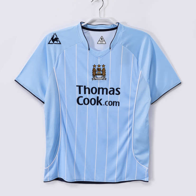 Manchester City 2007/08 Retro Hemmatröja – Klassisk Fotbollströja