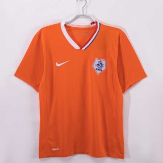 Nederländerna 2008 Retro Hemmatröja – Klassisk Orange Fotbollströja