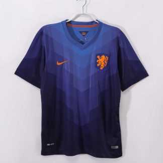 Nederländerna 2014 Retro Bortatröja – Klassisk Fotbollströja