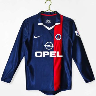 Paris Saint-Germain Retro Hemmatröja 2001/02 – Klassisk Långärmad Fotbollströja