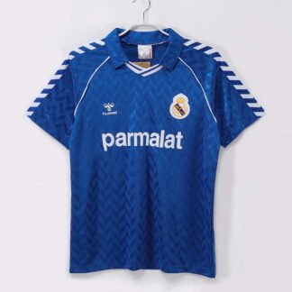Real Madrid 1986/87 Retro Bortatröja – Klassisk Blå Fotbollströja