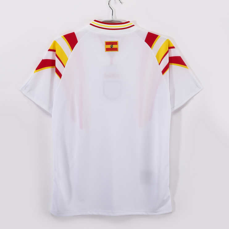 Spanien 1996 Retro Tredjetröja – Klassisk Vit Fotbollströja
