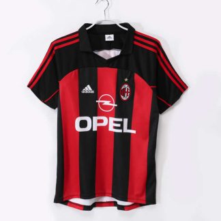 AC Milan Hemmatröja 2000/02 Retro Fotbollströja