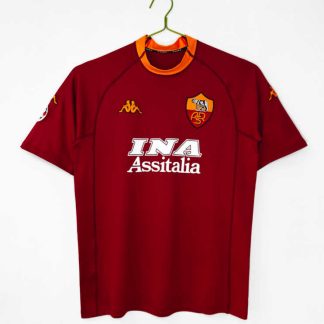 AS Roma 2001/02 Retro Hemmatröja – Klassisk Fotbollströja