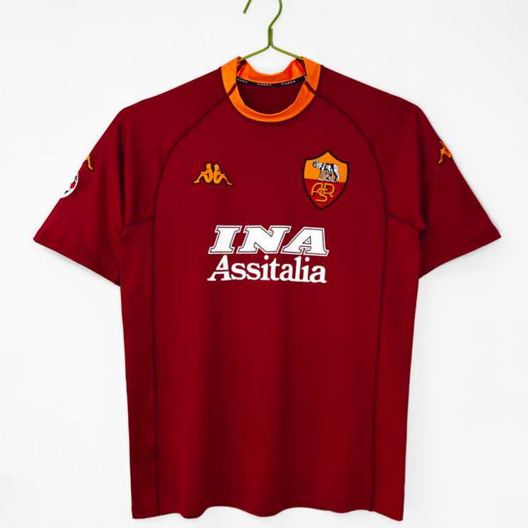 AS Roma 2001/02 Retro Hemmatröja – Klassisk Fotbollströja