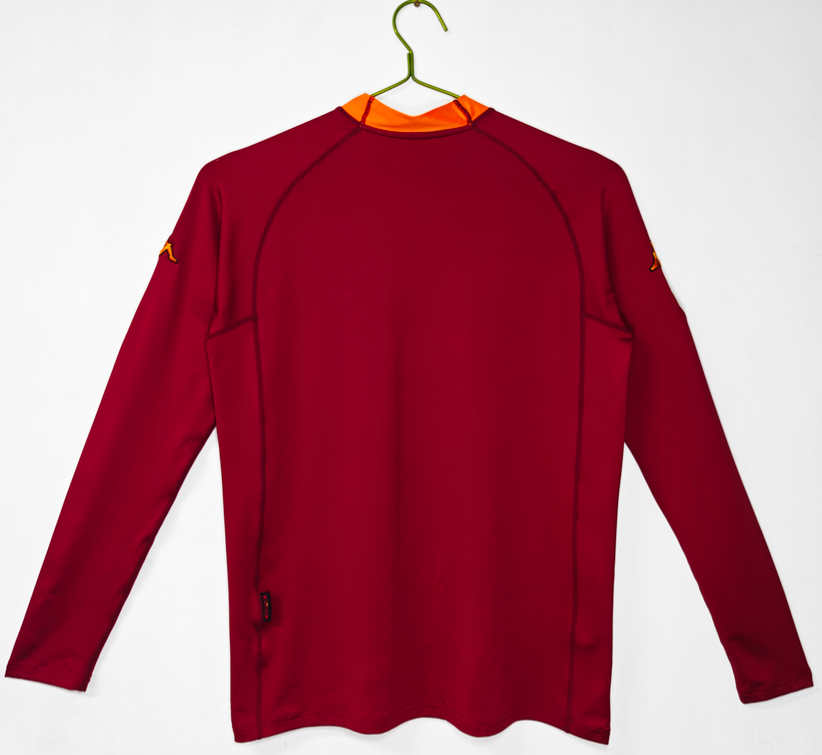 AS Roma 2001/02 Retro Hemmatröja – Klassisk Långärmad Fotbollströja