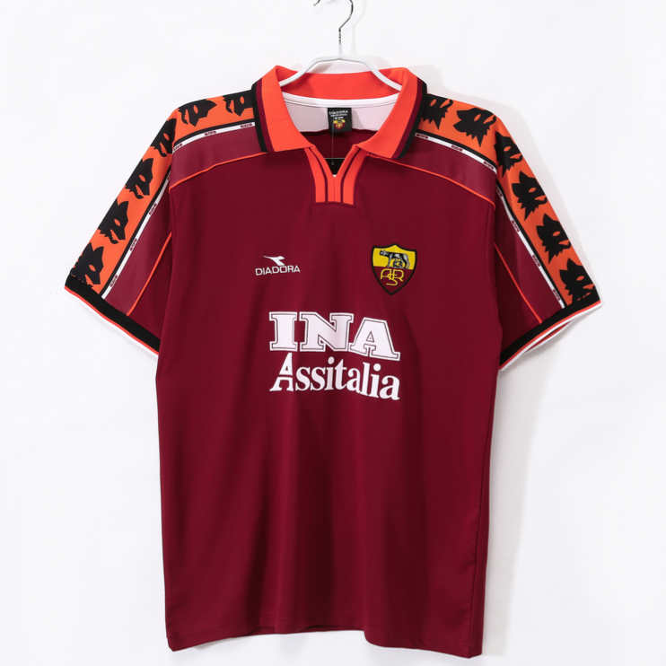 AS Roma Hemmatröja 1998/99 Retro Fotbollströja