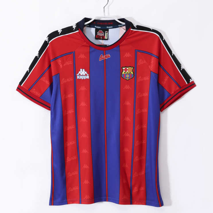 Barcelona Hemmatröja 1997/98 Retro Fotbollströja