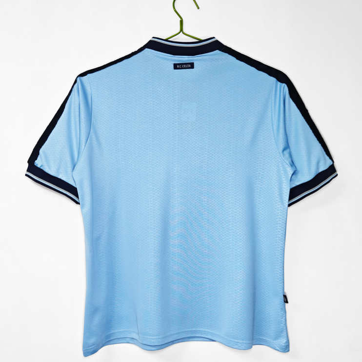Celta de Vigo 1999/00 Retro Hemmatröja Blå – Klassisk Fotbollströja Herr