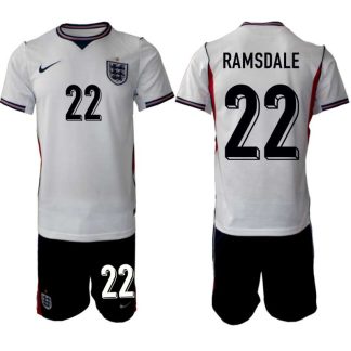 England VM 2026 Hemmaställ Aaron Ramsdale #22 Herr – Fotbollströja + Shorts