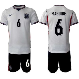 England VM 2026 Hemmaställ Harry Maguire #6 Herr – Fotbollströja + Shorts