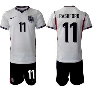 England VM 2026 Hemmaställ Marcus Rashford #11 Herr – Fotbollströja + Shorts