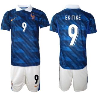 Frankrike Hemmaställ VM 2026 Hugo Ekitike #9 Herr – Fotbollströja + Shorts