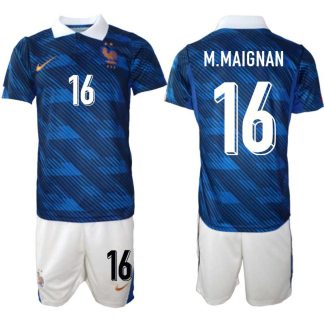 Frankrike Hemmaställ VM 2026 Mike Maignan #16 Herr – Fotbollströja + Shorts