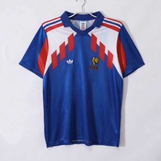 Frankrike VM 1990 Retro Hemmatröja – Klassisk Fotbollströja