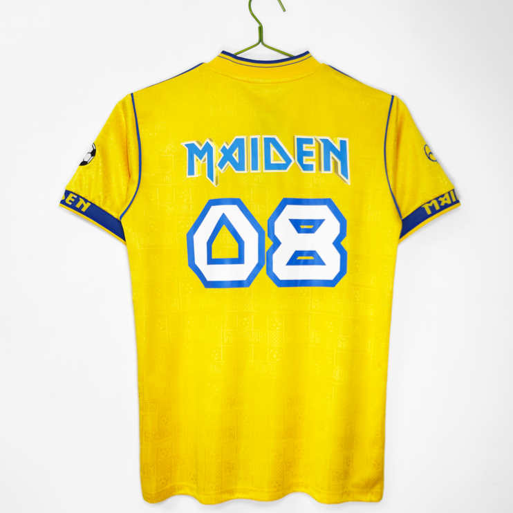Iron Maiden 2008 Retro Bortatröja Gul – Klassisk Fotbollströja
