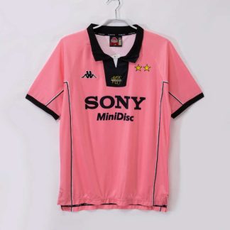 Juventus 1997/98 Retro Bortatröja – Rosa Klassisk Fotbollströja