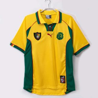 Kamerun 1998/99 Retro Bortatröja – Gul Klassisk Fotbollströja