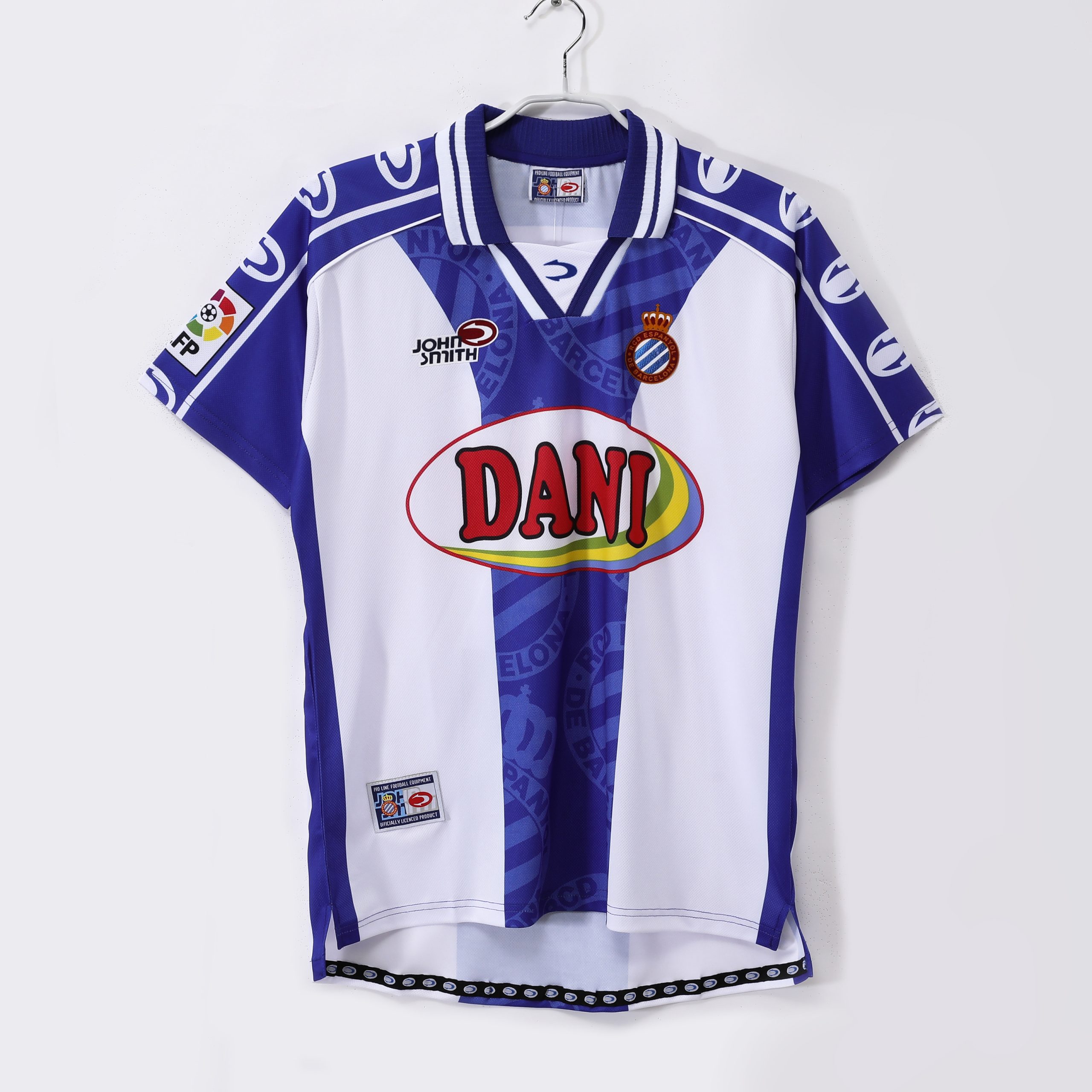 RCD Espanyol 1999/00 Hemmatröja – Retro Fotbollströja