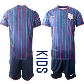 USA VM 2026 Bortaställ Barn - Fotbollströja + Shorts (Kortärmad)