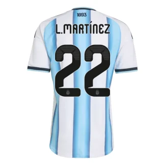 Argentina Hemmatröja VM 2026 Herr – Lautaro Martínez #22 Fotbollströja