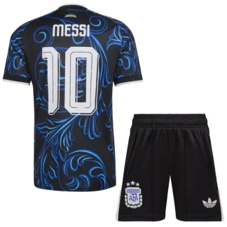 Argentina Landslagströja VM 2026 Bortaställ Barn Lionel Messi #10 – Fotbollsset Tröja + Shorts