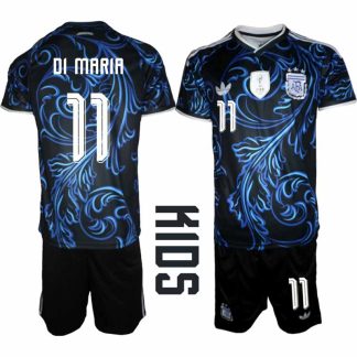 Argentina VM 2026 Bortatröja Barn – Ángel Di María #11 Fotbollströja och Shorts Set