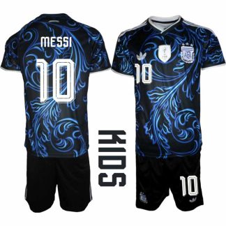 Argentina VM 2026 Bortatröja Barn – Lionel Messi #10 Fotbollströja och Shorts Set