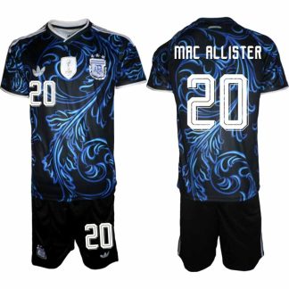 Argentina VM 2026 Bortatröja Herr – Alexis Mac Allister #20 Fotbollströja och Shorts Set
