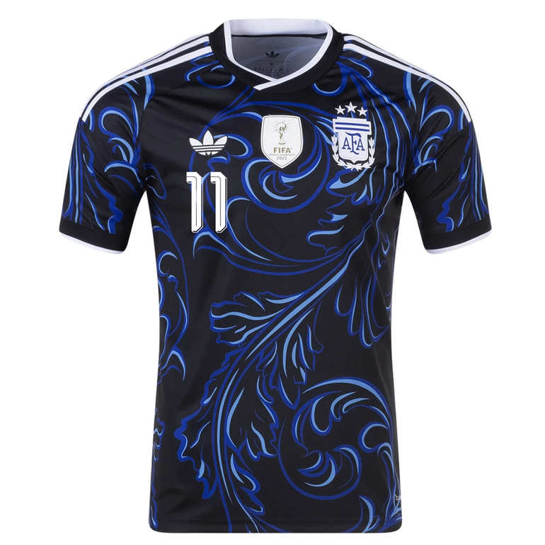 Argentina VM 2026 Bortatröja Herr Ángel Di María #11 Kortärmad Fotbollströja