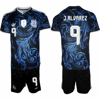 Argentina VM 2026 Bortatröja Herr – Julián Álvarez #9 Fotbollströja och Shorts Set