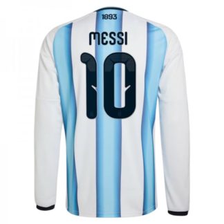 Argentina VM 2026 Hemmatröja Herr – Lionel Messi #10 Långärmad Fotbollströja