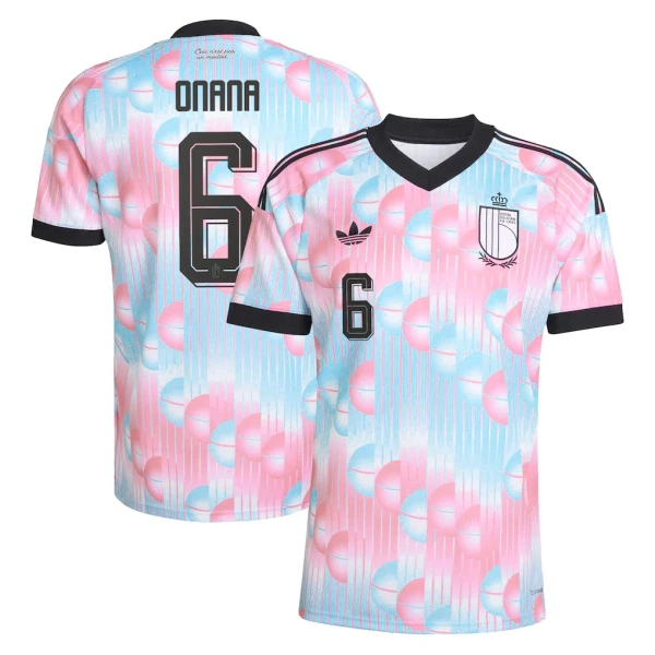 Belgien Bortatröja VM 2026 Herr – Amadou Onana #6 Fotbollströja