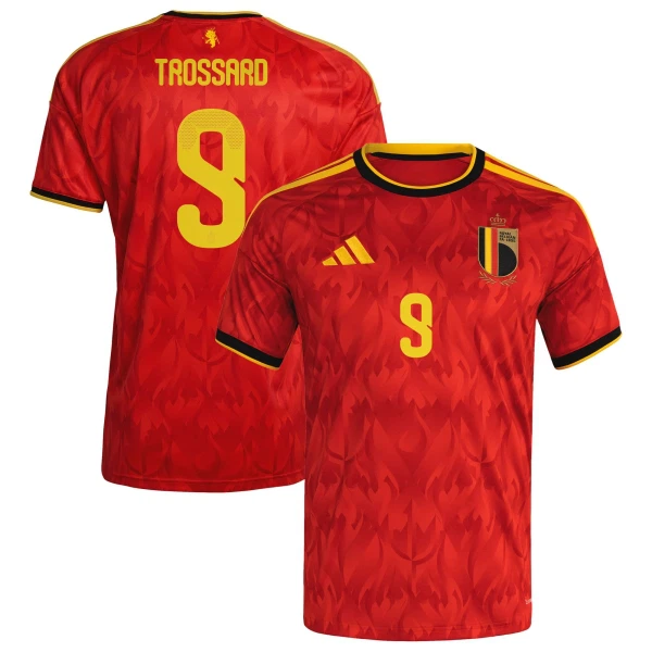 Belgien Hemmatröja VM 2026 Herr – Leandro Trossard #9 Fotbollströja