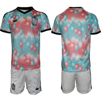 Belgien VM 2026 Bortatröja Herr – Fotbollströja och Shorts Set