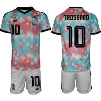 Belgien VM 2026 Bortatröja Herr – Leandro Trossard #10 Fotbollströja och Shorts Set