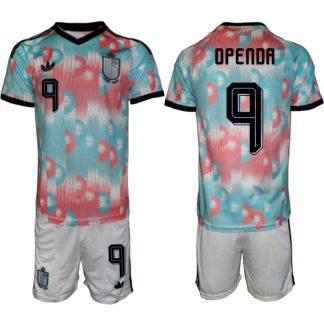 Belgien VM 2026 Bortatröja Herr – Loïs Openda #9 Fotbollströja och Shorts Set