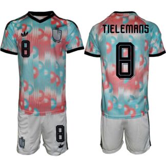 Belgien VM 2026 Bortatröja Herr – Youri Tielemans #8 Fotbollströja och Shorts Set