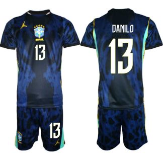 Brasilien Bortaställ VM 2026 Herr – Danilo #13 Fotbollsset Tröja & Shorts